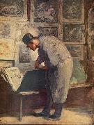 Honore  Daumier Der Kupferstich-Liebhaber France oil painting artist